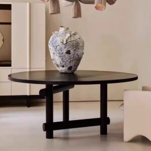 Simple, light luxury, high-end leisure table, designer negotiation table, round table, hotel, office, commercial reception, coffee table, dining table
