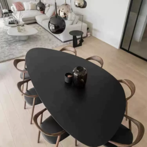 Solid wood conference table, creative irregular-shaped office desk, irregular training and negotiation table, modern and simple desk, homestay dining table